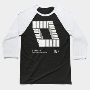 Level 42 / Minimalist Graphic Artwork Design Baseball T-Shirt